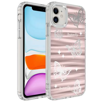 Apple iPhone 12 Case With Airbag Shiny Design Zore Mimbo Cover - 6