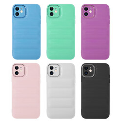 Apple iPhone 12 Case With Camera Protection Glossy Airbag Zore Galya Cover - 8