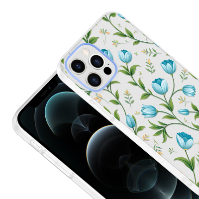 Apple iPhone 12 Case with Camera Protector, Patterned Zore Clip Cover - 12