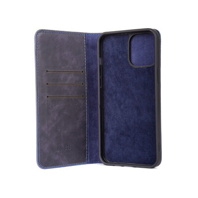 Apple iPhone 12 Case Zore Genuine Leather Multi Cüzdan Case - 3