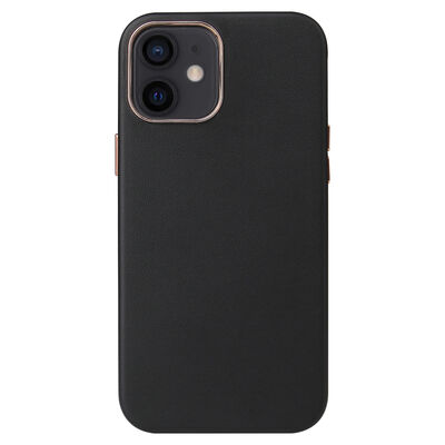 Apple iPhone 12 Case Zore Leathersafe Wireless Cover - 6