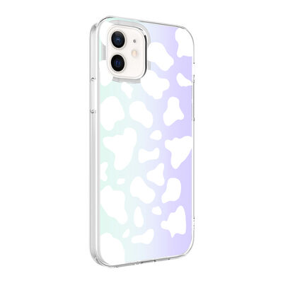 Apple iPhone 12 Case Zore M-Blue Patterned Cover - 1