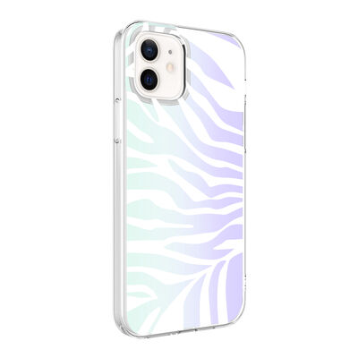 Apple iPhone 12 Case Zore M-Blue Patterned Cover - 3