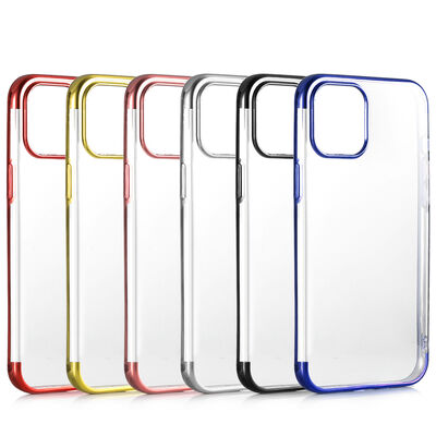 Apple iPhone 12 Case Zore Dört Köşeli Lazer Silicon Cover - 2