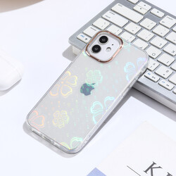Apple iPhone 12 Case Zore Sidney Patterned Hard Cover - 5