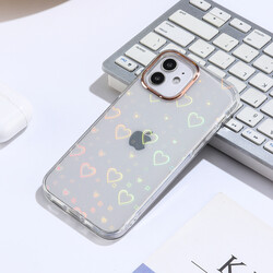 Apple iPhone 12 Case Zore Sidney Patterned Hard Cover - 3