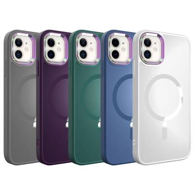 Apple iPhone 12 Case Zore Stil Cover with Magsafe Wireless Charging - 2