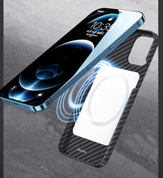 Apple iPhone 12 Kılıf Benks MFİ Magsafe Magnetic Aramid Kapak - 4