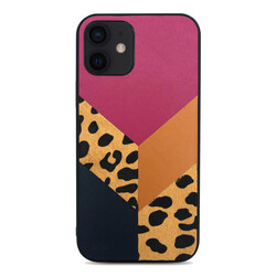 Apple iPhone 12 Kılıf Kajsa Glamorous Serisi Leopard Combo Kapak - 1