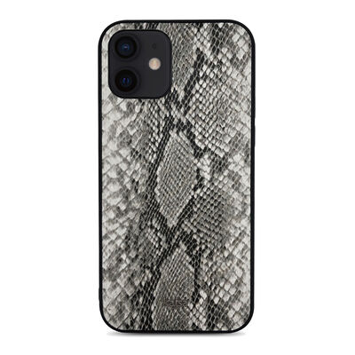 Apple iPhone 12 Kılıf Kajsa Glamorous Serisi Snake Pattern Kapak - 13