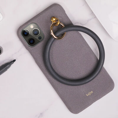 Apple iPhone 12 Kılıf Kajsa Splendid Serisi Morandi Ring Kapak - 7