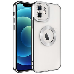 Apple iPhone 12 Kılıf Kamera Korumalı Logo Gösteren Zore Omega Kapak - 3
