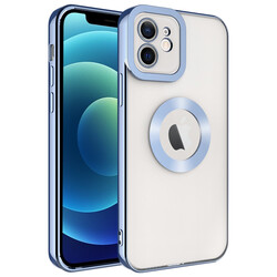 Apple iPhone 12 Kılıf Kamera Korumalı Logo Gösteren Zore Omega Kapak - 5