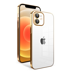 Apple iPhone 12 Kılıf Kamera Korumalı Renkli Çerçeveli Zore Garaj Kapak - 5