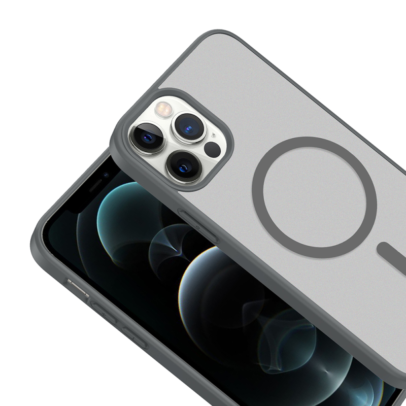 Apple iPhone 12 Kılıf M-safe Şarj Özellikli Zore Babet Kapak - 8