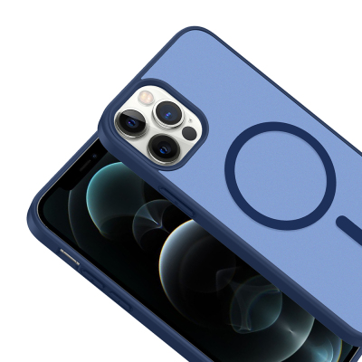 Apple iPhone 12 Kılıf M-safe Şarj Özellikli Zore Babet Kapak - 10