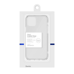 Apple iPhone 12 Mini Kılıf Benks ​​​​​​Magic Crystal Clear Glass Kapak - 4
