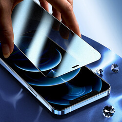 Apple iPhone 12 Mini Zore Fit Hard Matte Privacy Glass Screen Protector - 5