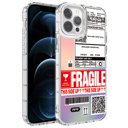 Apple iPhone 12 Pro Case Camera Protected Colorful Patterned Hard Silicone Zore Korn Cover - 7