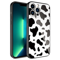 Apple iPhone 12 Pro Case Camera Protected Patterned Hard Silicone Zore Epoksi Cover - 1
