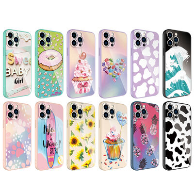 Apple iPhone 12 Pro Case Camera Protected Patterned Hard Silicone Zore Epoksi Cover - 3