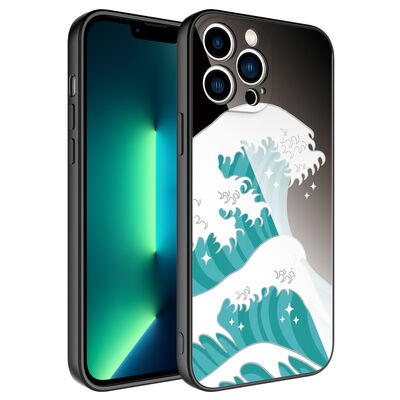 Apple iPhone 12 Pro Case Camera Protected Patterned Hard Silicone Zore Epoksi Cover - 8