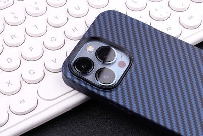 Apple iPhone 12 Pro Case Carbon Fiber Look Zore Karbono Cover - 3