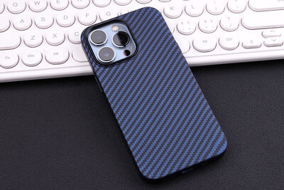 Apple iPhone 12 Pro Case Carbon Fiber Look Zore Karbono Cover - 8