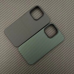Apple iPhone 12 Pro Case Carbon Fiber Look Zore Karbono Cover - 11