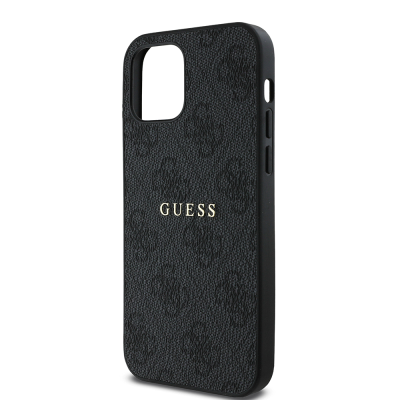 Apple iPhone 12 Pro Case Guess Original Licensed Magsafe Charging Featured 4G Patterned Text Logo Cover - 7