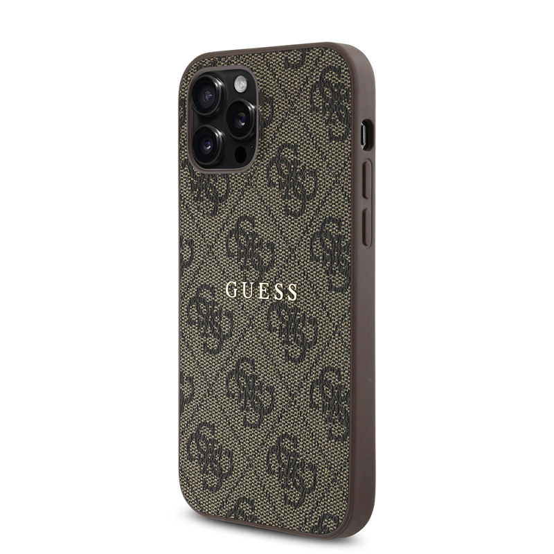 Apple iPhone 12 Pro Case Guess Original Licensed Magsafe Charging Featured 4G Patterned Text Logo Cover - 11