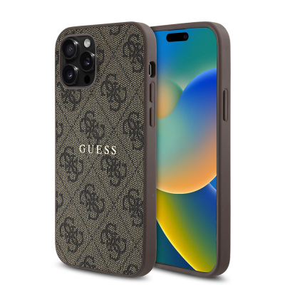 Apple iPhone 12 Pro Case Guess Original Licensed Magsafe Charging Featured 4G Patterned Text Logo Cover - 10