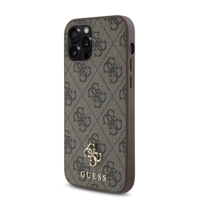 Apple iPhone 12 Pro Case Guess Original Licensed Small 4G Classic Cover Magsafe Charging Feature - 6