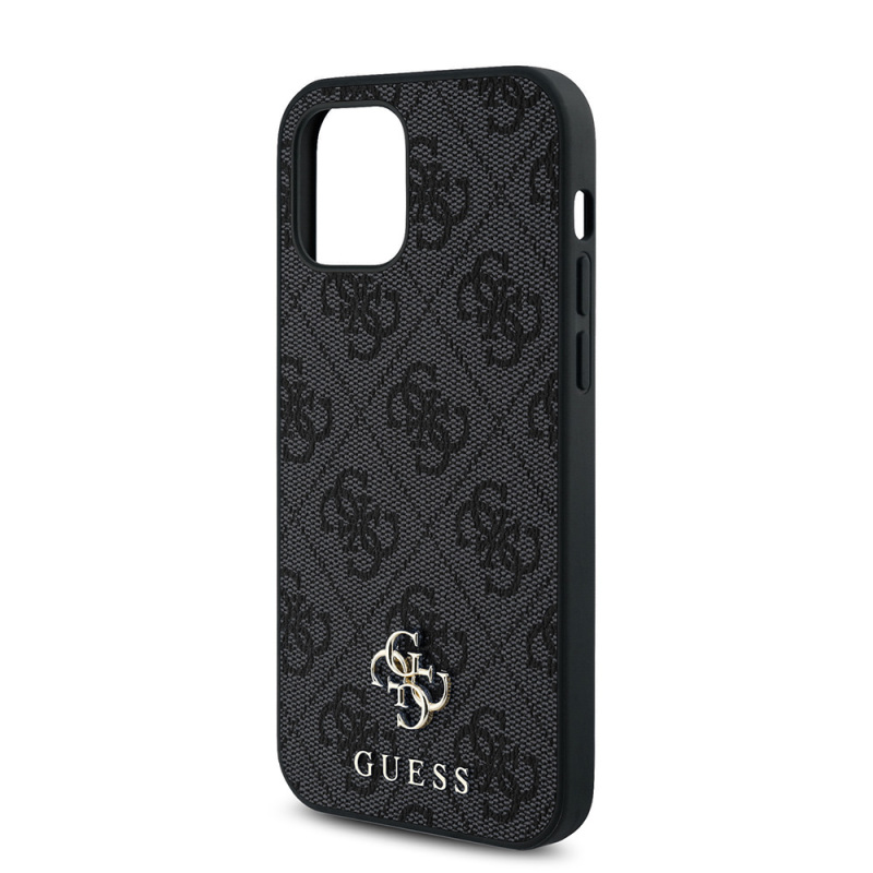 Apple iPhone 12 Pro Case Guess Original Licensed Small 4G Classic Cover Magsafe Charging Feature - 12