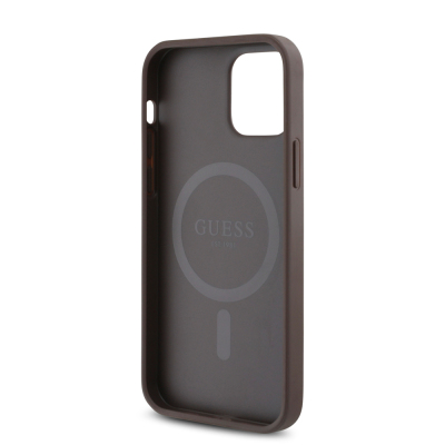 Apple iPhone 12 Pro Case Guess Original Licensed Small 4G Classic Cover Magsafe Charging Feature - 17