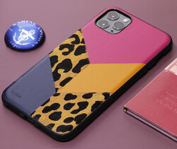 Apple iPhone 12 Pro Case Kajsa Glamorous Series Leopard Combo Cover - 5