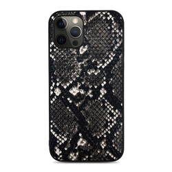 Apple iPhone 12 Pro Case Kajsa Glamorous Series Snake Pattern Cover - 14