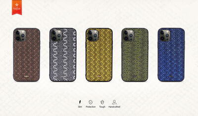 Apple iPhone 12 Pro Case Kajsa Glamorous Series Waterfall Pattern Cover - 4