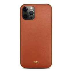 Apple iPhone 12 Pro Case ​Kajsa Luxe Collection Genuine Leather Cover - 1