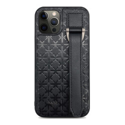 Apple iPhone 12 Pro Case Kajsa Neo Clasic Series Mono K Strap Cover - 9