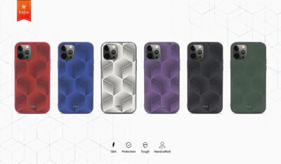 Apple iPhone 12 Pro Case Kajsa Splendid Series 3D Cube Cover - 3