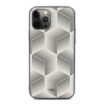 Apple iPhone 12 Pro Case Kajsa Splendid Series 3D Cube Cover - 10