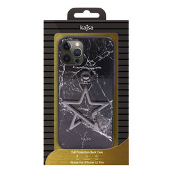 Apple iPhone 12 Pro Case Kajsa Starry Series Marble Cover - 3