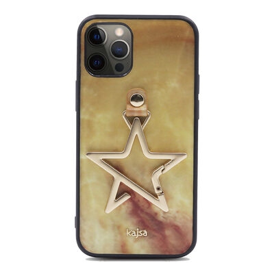 Apple iPhone 12 Pro Case Kajsa Starry Series Marble Cover - 7