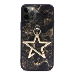 Apple iPhone 12 Pro Case Kajsa Starry Series Marble Cover - 9
