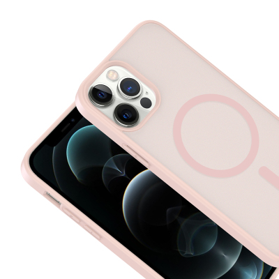 Apple iPhone 12 Pro Case M-safe Charging Feature Zore Ballet Flat Cover - 5