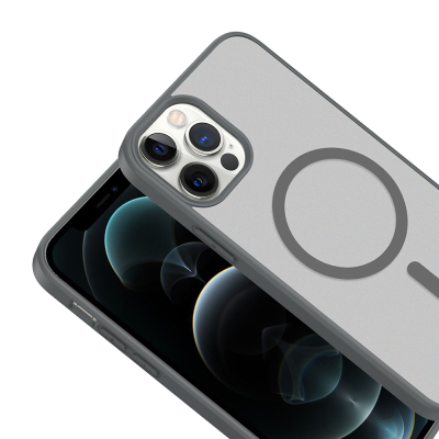 Apple iPhone 12 Pro Case M-safe Charging Feature Zore Ballet Flat Cover - 6