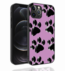 Apple iPhone 12 Pro Case Patterned Camera Protected Glossy Zore Nora Cover - 1