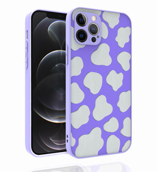 Apple iPhone 12 Pro Case Patterned Camera Protected Glossy Zore Nora Cover - 8