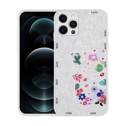 Apple iPhone 12 Pro Case Patterned Hard Silicone Zore Mumila Cover - 7